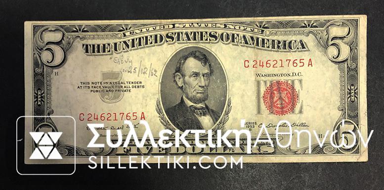 USA 5 Dollar 1928 VF++